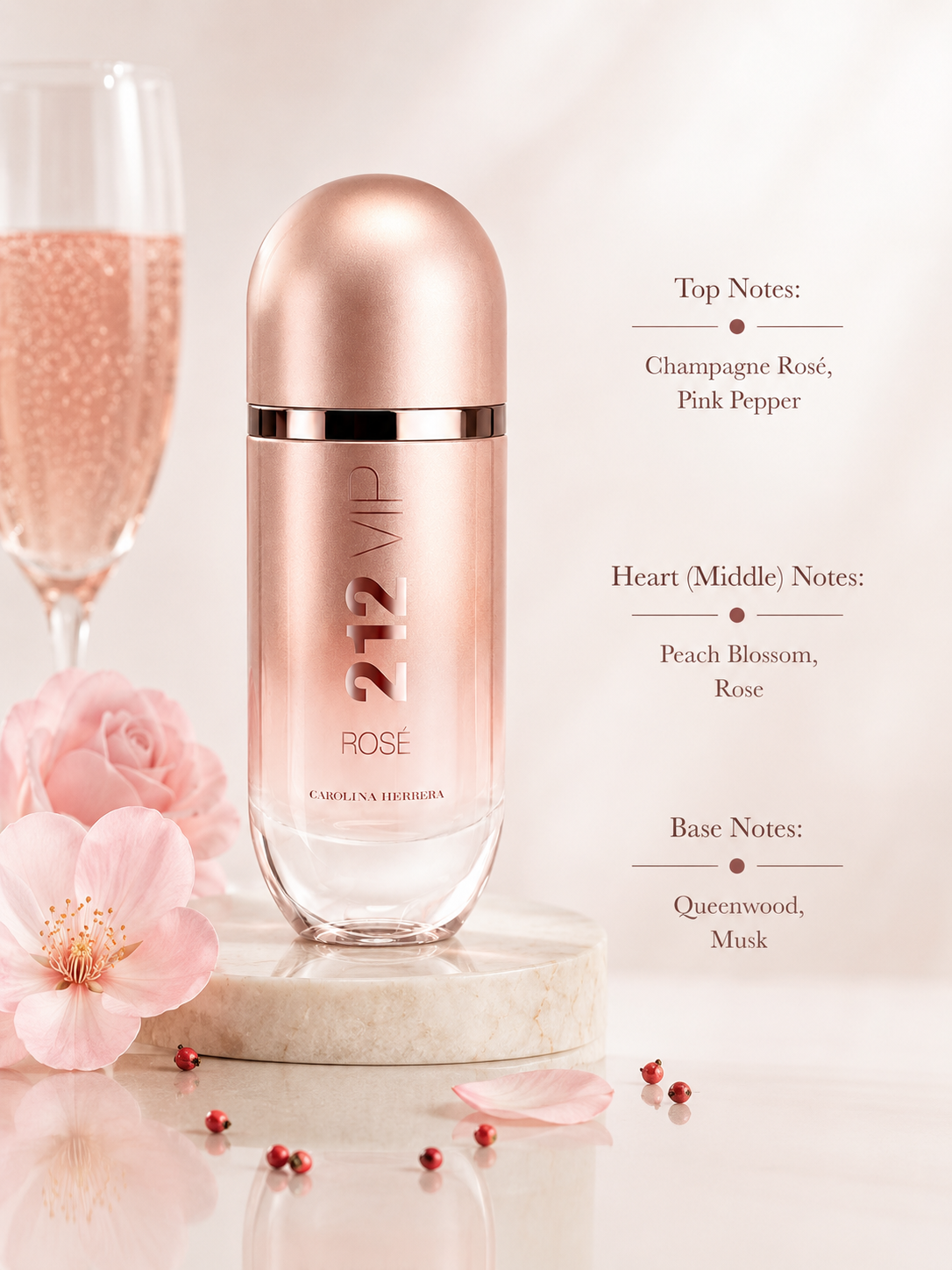 Carolina Herrera 212 VIP Rose 80ml EDP - Women