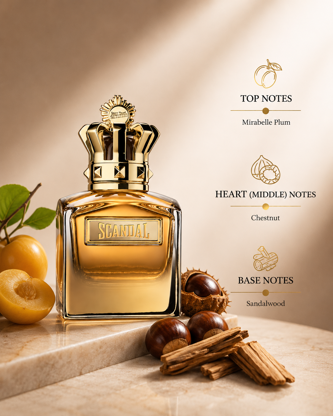 Jean Paul Gaultier Scandal Absolu Pour Homme 100ml EDP - Men