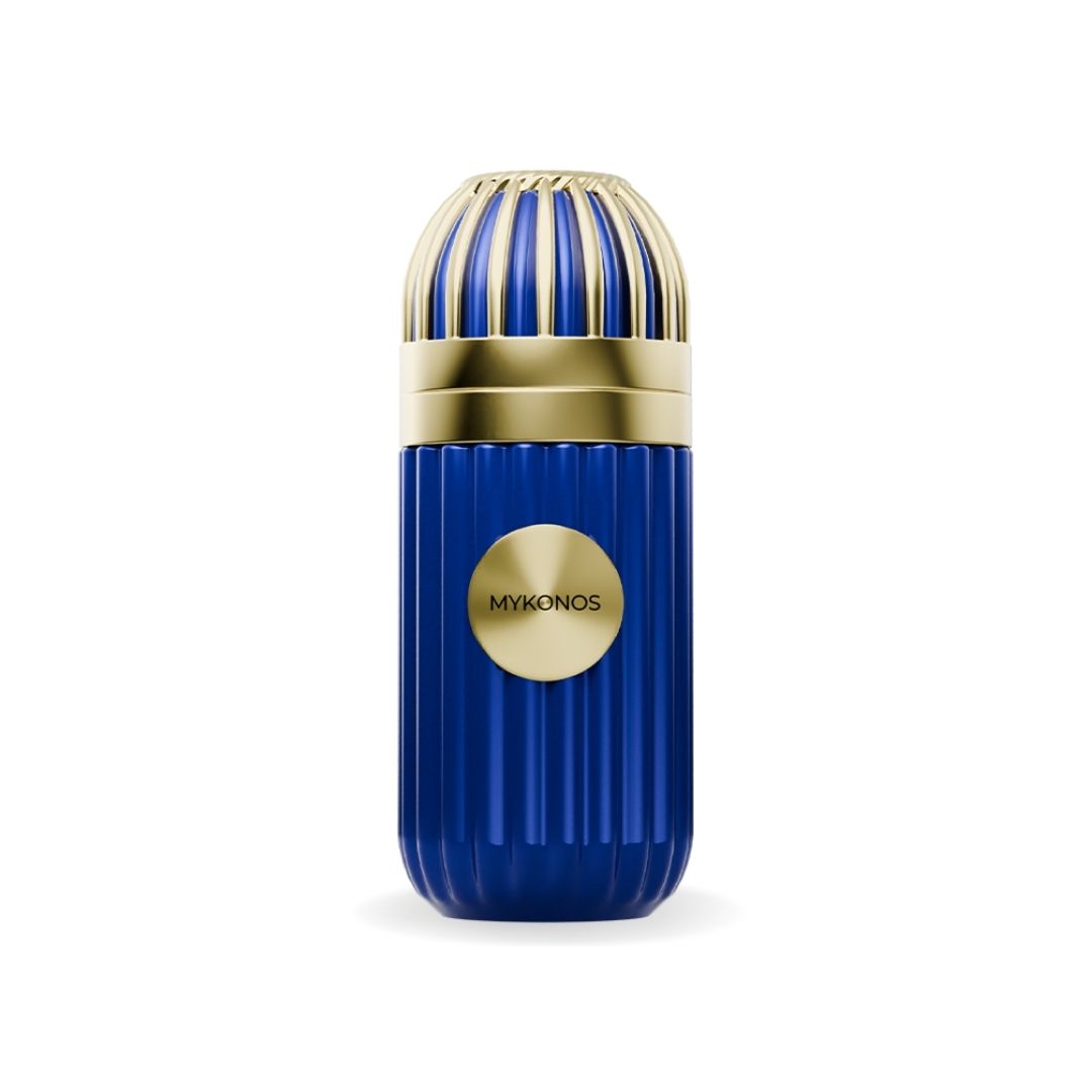 Mykonos Inception 100ml Extrait de Parfum bottle on white background